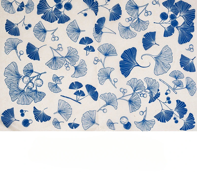 1PC Pottery Ceramic Clay Transfer Paper Underglaze Flower Paper High Temperature Jingdezhen Traditional Decal Coloring Tool