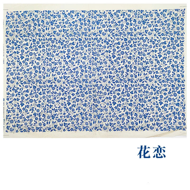 1PC Pottery Ceramic Clay Transfer Paper Underglaze Flower Paper High Temperature Jingdezhen Traditional Decal Coloring Tool
