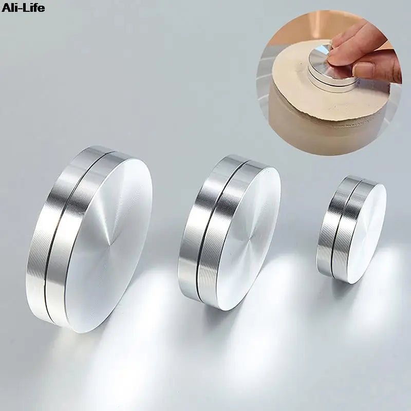 1pc Ceramic Clay Pottery Throwing Trimming Spinner Tool Trim Stabilizer 30mm-50mm Mini Pottery Wheel Metal Bearing Rotary Disc
