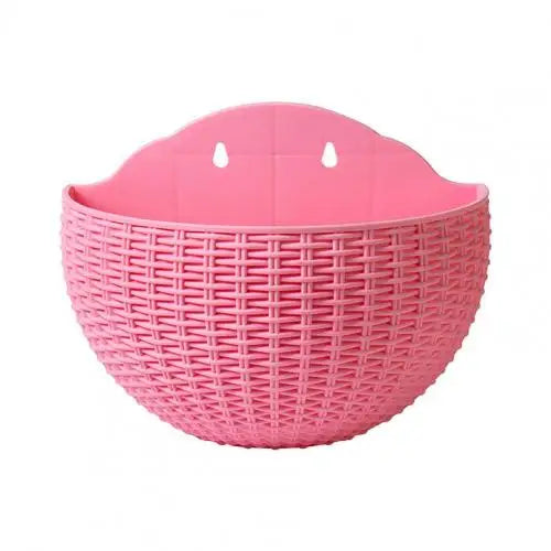 Maceta exquisita de plástico para colgar en la pared, cesta para colgar en la pared, maceta para jardín al aire libre, balcón, cubo, decoración del hogar, nuevo
