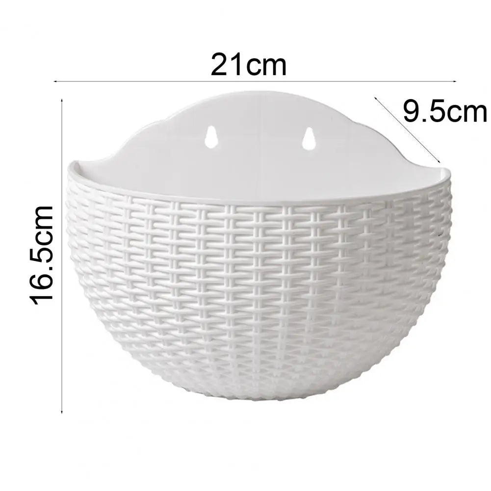 Maceta exquisita de plástico para colgar en la pared, cesta para colgar en la pared, maceta para jardín al aire libre, balcón, cubo, decoración del hogar, nuevo