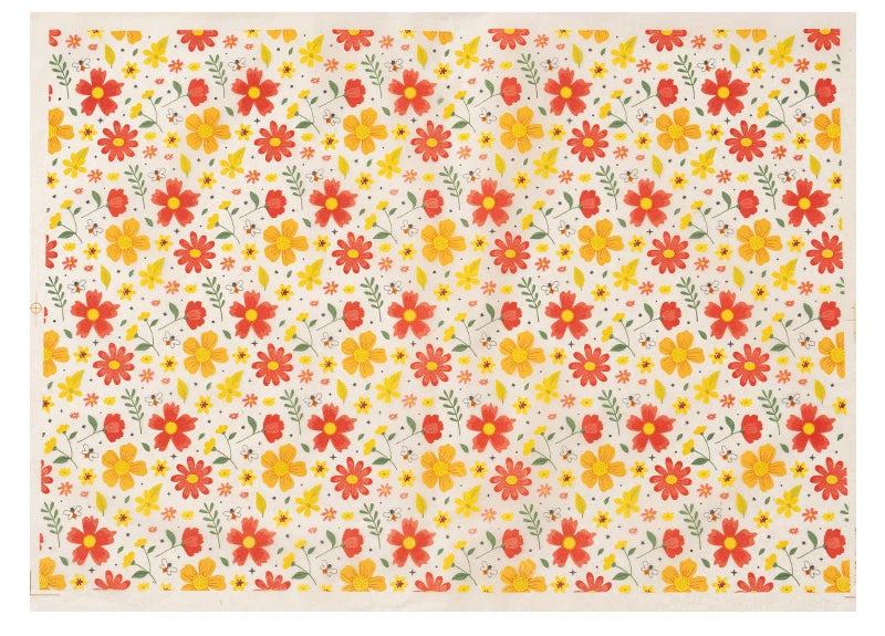 1PC Pottery Ceramic Clay Transfer Paper Underglaze Flower Paper High Temperature Jingdezhen Traditional Decal Coloring Tool
