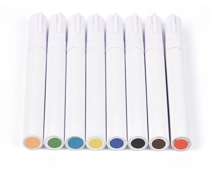 Herramientas de alfarería de 8 colores, rotulador bajo vidriado para arte de cerámica, pigmento de cerámica bajo vidriado, pintura DIY, bolígrafo especial, artesanía de pintura de puntos