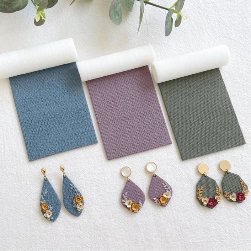 Texture Roller,Pottery Stamps for Polymer Clay Earrings Jewelry, Embossing Pottery Texture Rollers for Jewelry Making