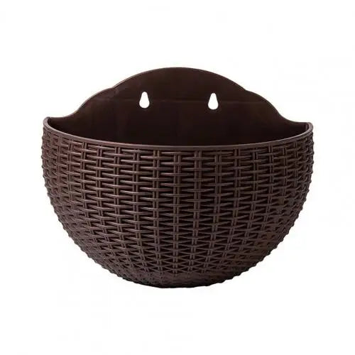 Maceta exquisita de plástico para colgar en la pared, cesta para colgar en la pared, maceta para jardín al aire libre, balcón, cubo, decoración del hogar, nuevo