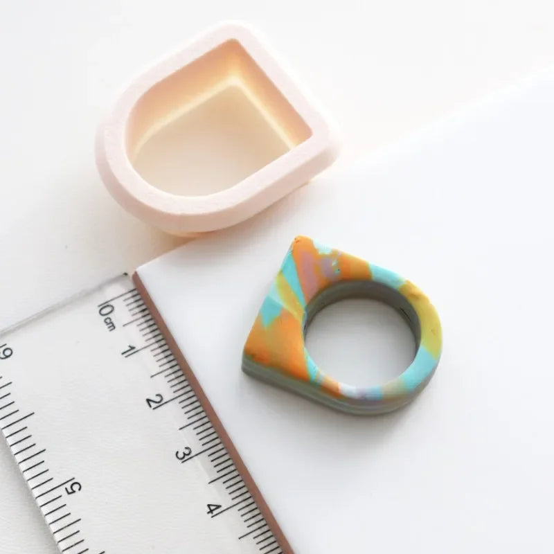 Soft Pottery Ring Cutting Mold Different Ring Sizes Polymer Clay Cutter DIY Handmade Ring Valentine's Day Gift Pottery Tools