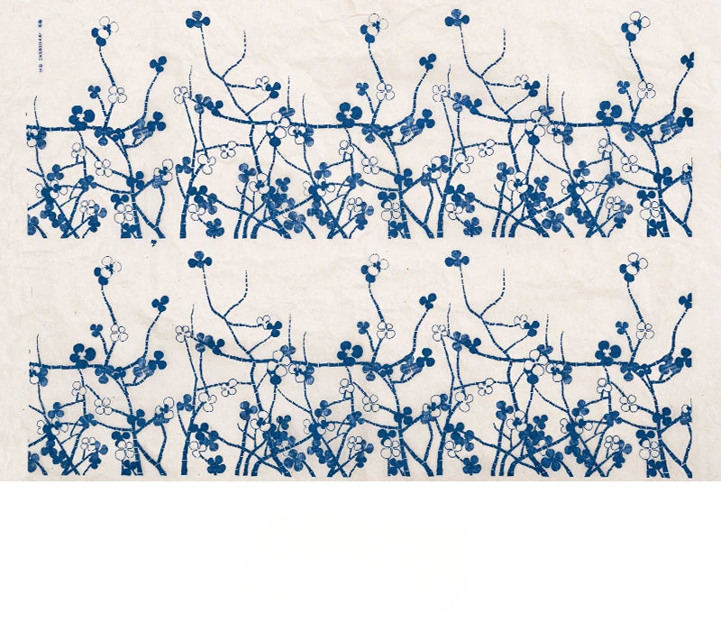 1PC Pottery Ceramic Clay Transfer Paper Underglaze Flower Paper High Temperature Jingdezhen Traditional Decal Coloring Tool