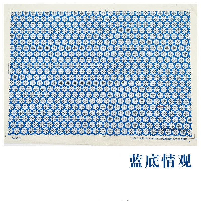 1PC Pottery Ceramic Clay Transfer Paper Underglaze Flower Paper High Temperature Jingdezhen Traditional Decal Coloring Tool