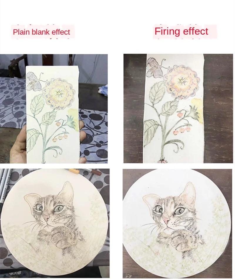 Lápiz de color bajo vidriado de arte cerámico, herramienta de elemento de pintura de color para pintura artesanal, bolígrafo en polvo de esmalte pintado a mano