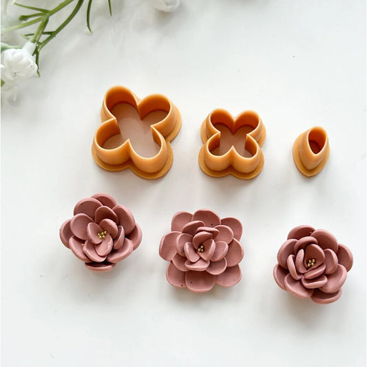 Mini Flower Petal Polymer Clay Cutter Designer DIY Clay Soft Ceramic Pottery Jewelry Earrings Cutting Mold Art Hobby Tool