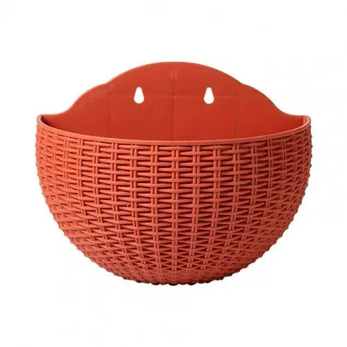 Maceta exquisita de plástico para colgar en la pared, cesta para colgar en la pared, maceta para jardín al aire libre, balcón, cubo, decoración del hogar, nuevo